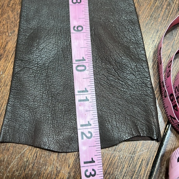 Vintage Chocolate Brown Lady Gay Soft Deerskin Gloves Sz 7.5 NEW - Picture 5 of 12